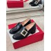 Roger Vivier Viv' Rangers Metal Buckle Loafers in Black Leather Roger Vivier Viv' Rangers Metal Buckle Loafers in Black Leather