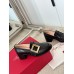 Roger Vivier Viv' Rangers Metal Buckle Loafers in Black Leather Roger Vivier Viv' Rangers Metal Buckle Loafers in Black Leather