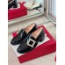 Roger Vivier Viv' Rangers Strass Buckle Loafers in Black Patent Leather Roger Vivier Viv' Rangers Strass Buckle Loafers in Black Patent Leather