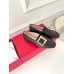 Roger Vivier Soft Metal Buckle Loafers in Black Leather