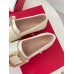 Roger Vivier Soft Metal Buckle Loafers in White Leather