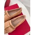 Roger Vivier Soft Metal Buckle Loafers In Brown Suede