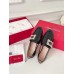 Roger Vivier Mini Broche Buckle Loafers in Black Patent Leather