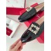 Roger Vivier Mini Broche Buckle Loafers in Black Patent Leather