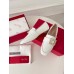 Roger Vivier Mini Broche Buckle Loafers in White Patent Leather