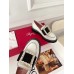 Roger Vivier Viv' Rangers Stitch Strass Loafers In White Leather
