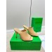 Bottega Veneta Knot Mules 90mm In Beige Lambskin