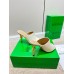 Bottega Veneta Knot Mules 90mm In White Lambskin Bottega Veneta Knot Mules 90mm In White Lambskin