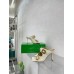 Bottega Veneta Stretch Buckle Mules in White Calfskin Bottega Veneta Stretch Buckle Mules in White Calfskin