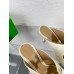 Bottega Veneta Stretch Buckle Mules in White Calfskin Bottega Veneta Stretch Buckle Mules in White Calfskin