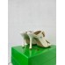 Bottega Veneta Stretch Buckle Mules in White Calfskin Bottega Veneta Stretch Buckle Mules in White Calfskin
