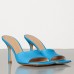 Bottega Veneta Stretch Mules 90mm In Blue Lambskin Bottega Veneta Stretch Mules 90mm In Blue Lambskin