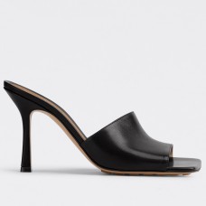 Bottega Veneta Stretch Mules 90mm In Black Lambskin Bottega Veneta Stretch Mules 90mm In Black Lambskin
