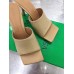 Bottega Veneta Stretch Mules 90mm In Beige Lambskin Bottega Veneta Stretch Mules 90mm In Beige Lambskin