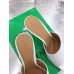 Bottega Veneta Stretch Mules 90mm In White Lambskin Bottega Veneta Stretch Mules 90mm In White Lambskin