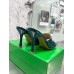 Bottega Veneta Stretch Mules 90mm In Blue Patent Leather