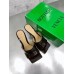 Bottega Veneta Stretch Mules 90mm In Oxide Patent Leather Bottega Veneta Stretch Mules 90mm In Oxide Patent Leather