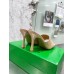 Bottega Veneta Stretch Mules 90mm In Beige Patent Leather Bottega Veneta Stretch Mules 90mm In Beige Patent Leather