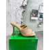 Bottega Veneta Stretch Mules 90mm In Beige Patent Leather Bottega Veneta Stretch Mules 90mm In Beige Patent Leather