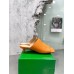 Bottega Veneta Stretch Mules 40mm In Orange Lambskin Bottega Veneta Stretch Mules 40mm In Orange Lambskin