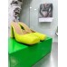 Bottega Veneta Tower Mules In Yellow Patent Calfskin