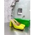 Bottega Veneta Tower Mules In Yellow Patent Calfskin