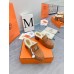 Hermes Flore 60 Mules in Brown Suede with Shearling