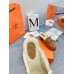 Hermes Flore 60 Mules in Brown Suede with Shearling
