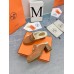 Hermes Flore 60 Mules in Brown Suede with Shearling