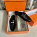 Hermes Women's Oz Mules in Black Leather Hermes Women's Oz Mules in Black Leather