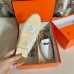 Hermes Women's Oz Mules in White Leather Hermes Women's Oz Mules in White Leather