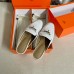 Hermes Women's Oz Mules in White Leather Hermes Women's Oz Mules in White Leather