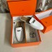 Hermes Women's Oz Mules in White Leather Hermes Women's Oz Mules in White Leather