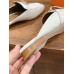 Hermes Women's Oz Mules in White Calfskin
