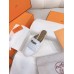 Hermes Women's Oz Mules with Fringed in White Leather