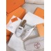 Hermes Women's Oz Mules with Fringed in White Leather