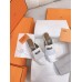 Hermes Women's Oz Mules with Fringed in White Leather