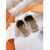 Hermes Women's Oz Mules with Fringed in White Leather