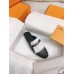 Hermes Women's Oz Mules with Fringed in Black/White Leather Hermes Women's Oz Mules with Fringed in Black/White Leather