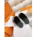 Hermes Women's Oz Mules with Fringed in Black/White Leather Hermes Women's Oz Mules with Fringed in Black/White Leather
