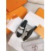 Hermes Women's Oz Mules with Fringed in Black/White Leather Hermes Women's Oz Mules with Fringed in Black/White Leather