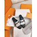 Hermes Women's Oz Mules with Fringed in Black/White Leather Hermes Women's Oz Mules with Fringed in Black/White Leather