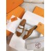 Hermes Women's Oz Mules with Fringed in Brown/White Leather Hermes Women's Oz Mules with Fringed in Brown/White Leather