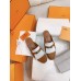 Hermes Women's Oz Mules with Fringed in Brown/White Leather Hermes Women's Oz Mules with Fringed in Brown/White Leather