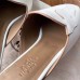 Hermes Tangeria Mules In White Calfskin Hermes Tangeria Mules In White Calfskin