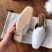 Hermes Tangeria Mules In White Calfskin Hermes Tangeria Mules In White Calfskin