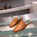Hermes Catena Mules In Brown Calfskin Hermes Catena Mules In Brown Calfskin