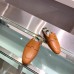 Hermes Catena Mules In Brown Calfskin Hermes Catena Mules In Brown Calfskin