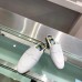 Hermes Catena Mules In White Calfskin