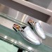 Hermes Catena Mules In Silver Metallic Calfskin Hermes Catena Mules In Silver Metallic Calfskin